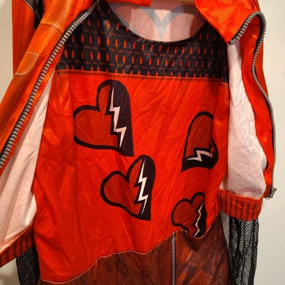 Amscan Disney Descendants Rise Of Red Girl's Costume Top 14-16 Cosplay Halloween - Picture 5 of 6